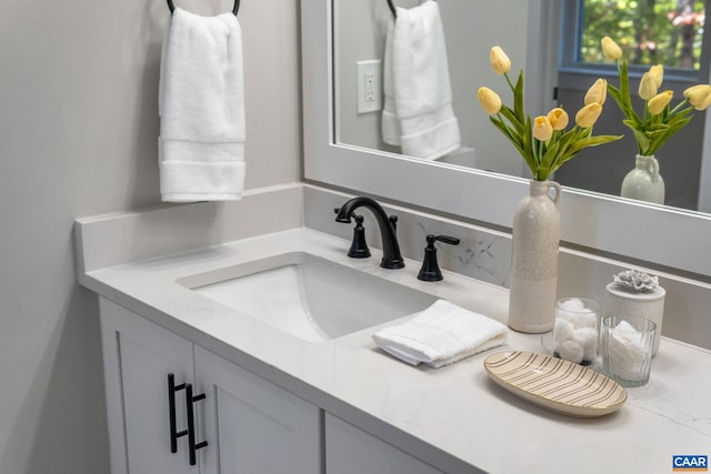 bathroom with vanity