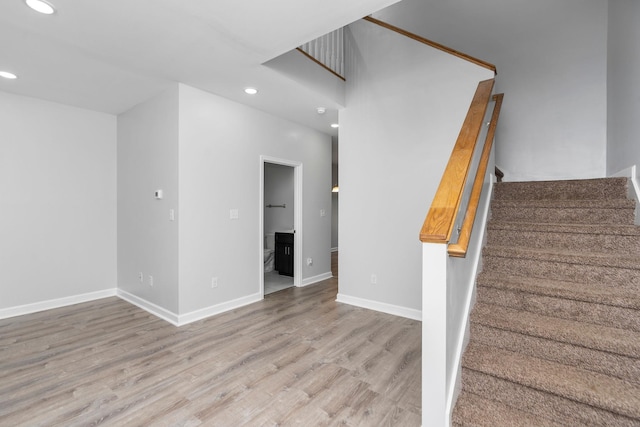 59,61,61A,63,63 Woodlee Road, Staunton, VA 24401 - stairway featuring recessed lighting and wood finished floors