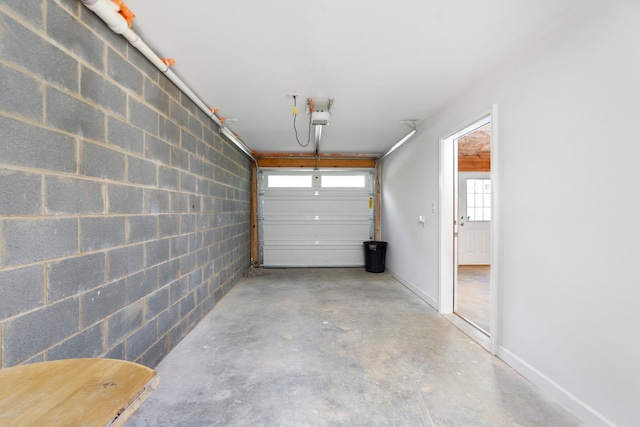 59,61,61A,63,63 Woodlee Road, Staunton, VA 24401 - garage featuring concrete block wall and a garage door opener