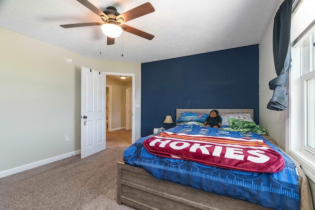324 Rustic Ave, Broadway, VA 22815 - bedroom featuring carpet, baseboards, and ceiling fan