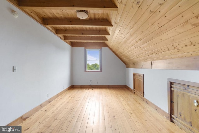 6403 Zachary Taylor Hwy, Culpeper, VA 22701 - bonus room featuring wood ceiling, light wood-type flooring, and baseboards