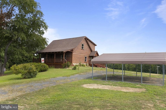 6403 Zachary Taylor Hwy, Culpeper, VA 22701 - view of side of property with dirt driveway and a yard