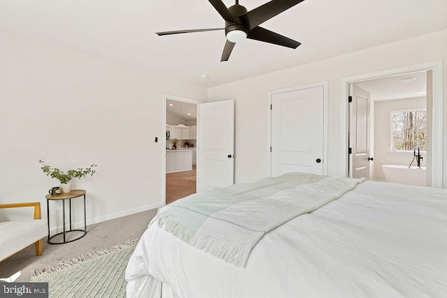 6000 Bills Rd, Mineral, VA 23117 - carpeted bedroom featuring baseboards and a ceiling fan