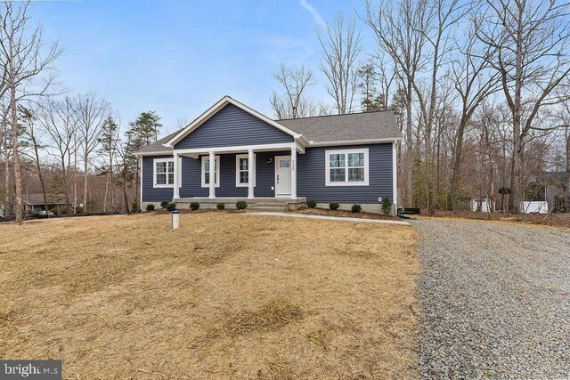 6000 Bills Rd, Mineral, VA 23117 - view of front of home featuring a porch and a shingled roof