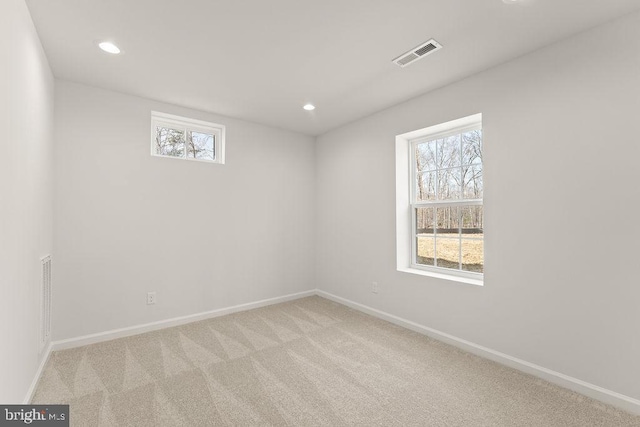 6000 Bills Rd, Mineral, VA 23117 - carpeted empty room featuring baseboards and recessed lighting