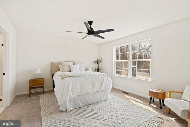6000 Bills Rd, Mineral, VA 23117 - carpeted bedroom with baseboards and ceiling fan