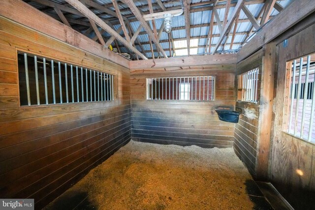 view of horse barn