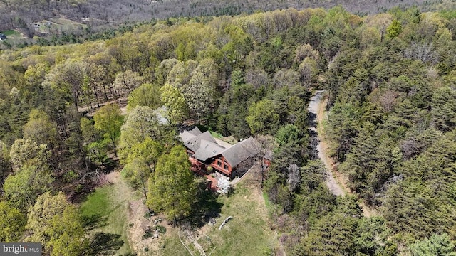 974 Cross Mountain Rd, Luray, VA 22835 - birds eye view of property with a wooded view