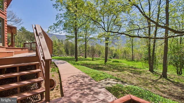 974 Cross Mountain Rd, Luray, VA 22835 - surrounding community with a wooded view and a deck