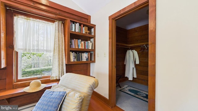 974 Cross Mountain Rd, Luray, VA 22835 - living area with lofted ceiling and wood finished floors