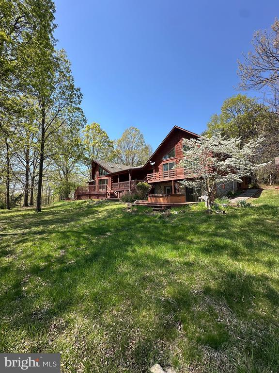 974 Cross Mountain Rd, Luray, VA 22835 - view of yard with a wooden deck