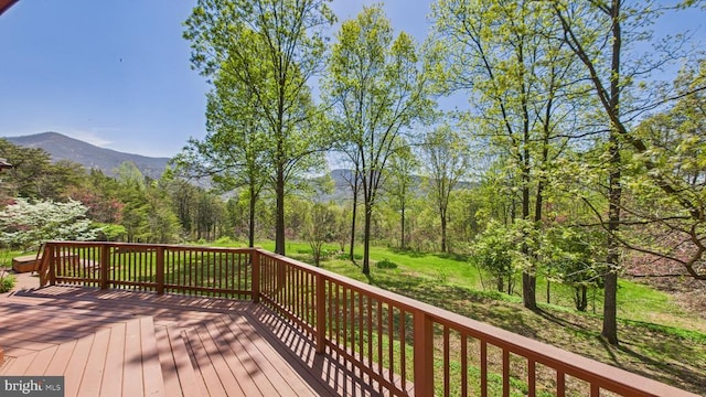 974 Cross Mountain Rd, Luray, VA 22835 - deck with a mountain view