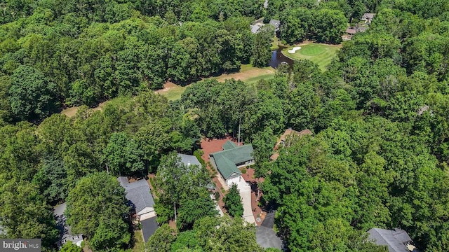 1315 Eastover Pkwy, Locust Grove, VA 22508 - aerial view of property and surrounding area with a forest and a golf club