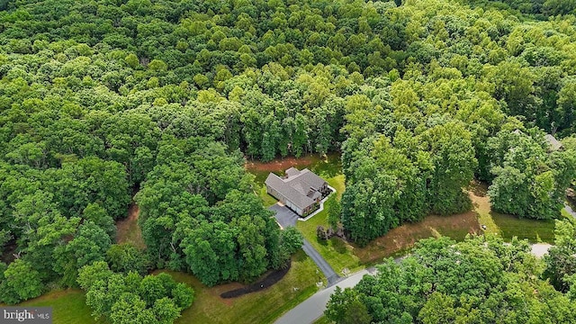 7308 Glenhaven Dr, Fredericksburg, VA 22407 - aerial overview of property's location featuring a heavily wooded area