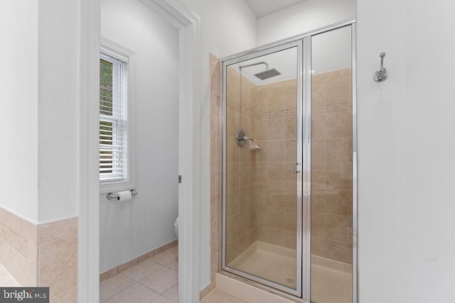 7308 Glenhaven Dr, Fredericksburg, VA 22407 - bathroom featuring a stall shower and tile patterned flooring