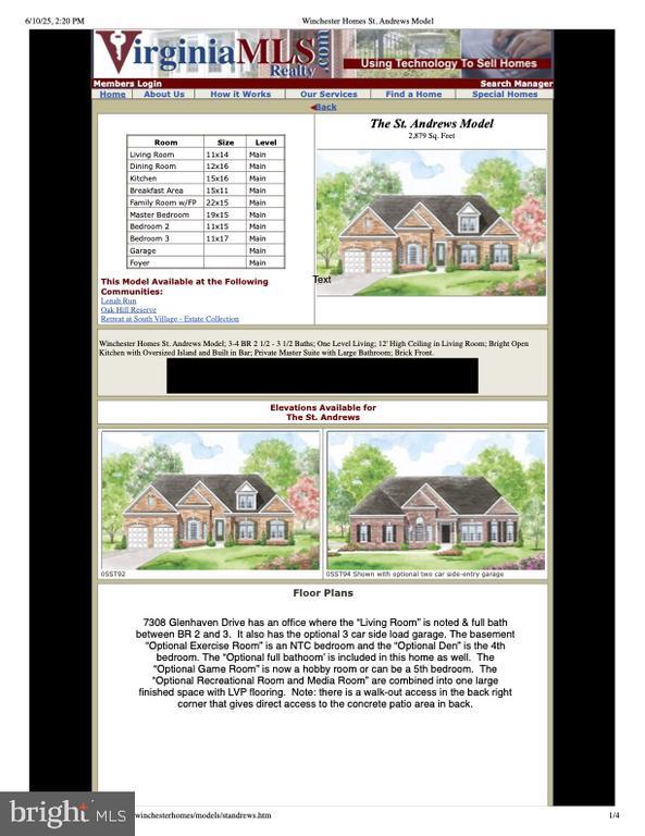 7308 Glenhaven Dr, Fredericksburg, VA 22407 - view of a document with a collage of images