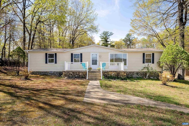 817 Brownings Cv, Shipman, VA 22971 - manufactured / mobile home with a front lawn
