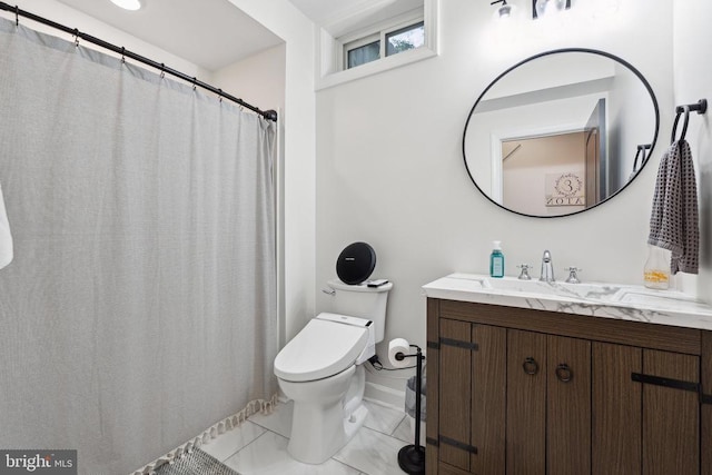 12811 Flintlock Dr, Spotsylvania, VA 22551 - full bathroom with toilet, vanity, and a shower with curtain
