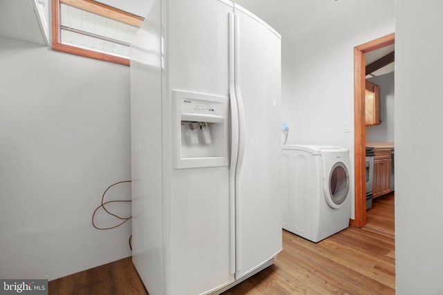 100 Musket Ln, Locust Grove, VA 22508 - laundry area featuring washer / clothes dryer and light wood finished floors