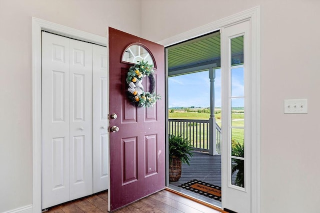 1916 Tinkling Spring Rd, Stuarts Draft, VA 24477 - foyer with hardwood / wood-style floors