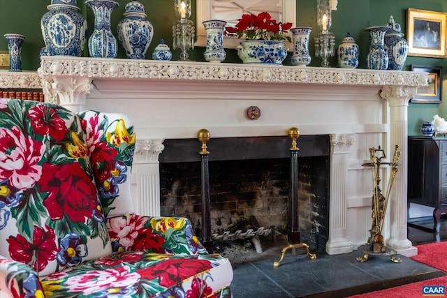 356 Routier Hill Rd, Hot Springs, VA 24445 - detailed view of a fireplace