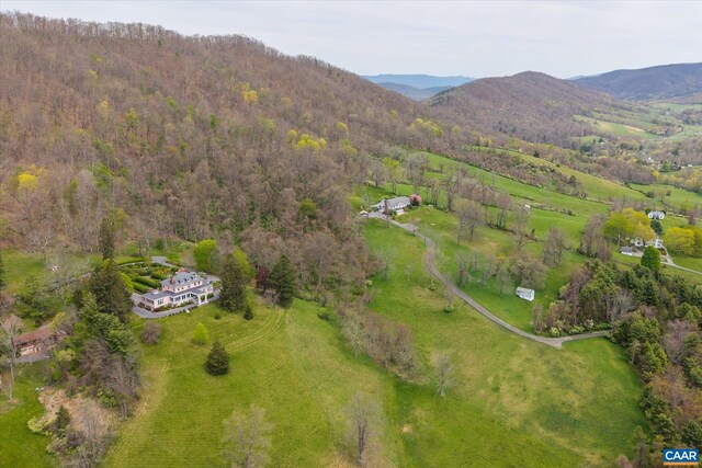 356 Routier Hill Rd, Hot Springs, VA 24445 - view of property location with a mountain backdrop and a heavily wooded area
