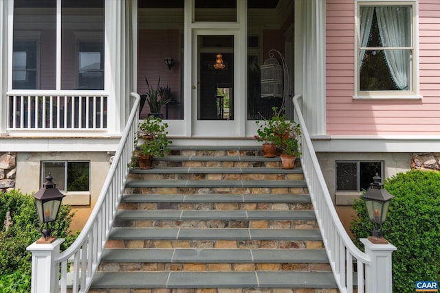 356 Routier Hill Rd, Hot Springs, VA 24445 - property entrance featuring a porch