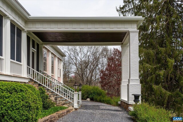 356 Routier Hill Rd, Hot Springs, VA 24445 - view of home's exterior with stairway
