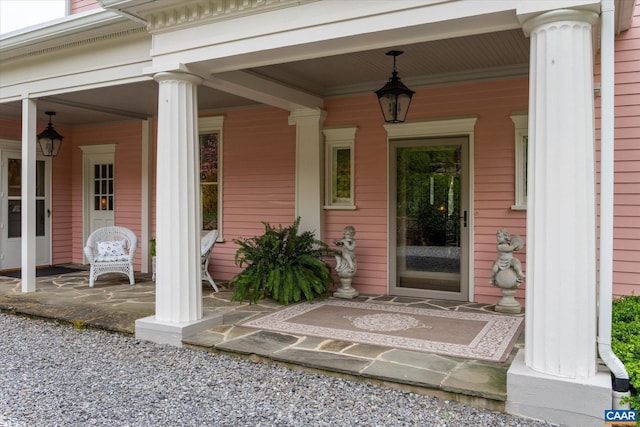 356 Routier Hill Rd, Hot Springs, VA 24445 - entrance to property with a porch