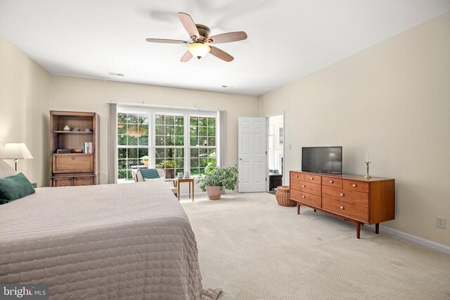 9204 Saint Andrews Ln, Fredericksburg, VA 22408 - carpeted bedroom with ceiling fan and baseboards