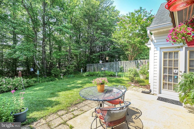 9204 Saint Andrews Ln, Fredericksburg, VA 22408 - view of yard featuring a patio