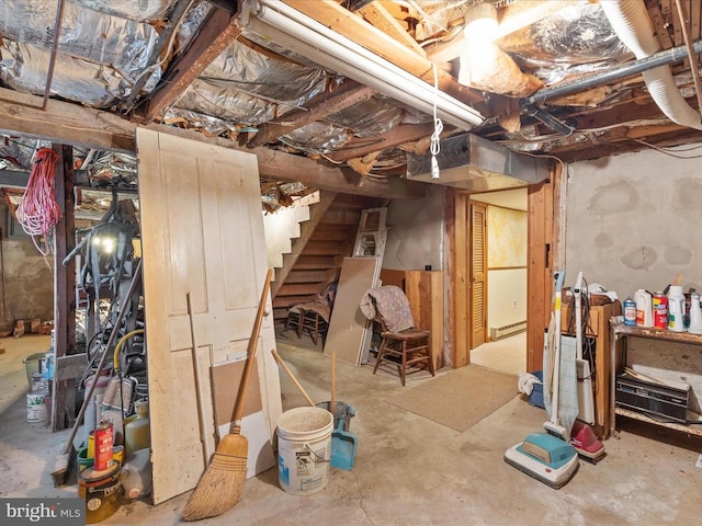 772 Kauffmans Mill Rd, Luray, VA 22835 - unfinished below grade area with stairway
