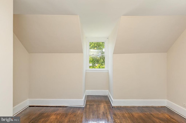 199 Peliso Ave, Orange, VA 22960 - additional living space with hardwood / wood-style flooring, lofted ceiling, and baseboards