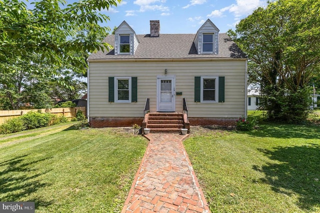 199 Peliso Ave, Orange, VA 22960 - cape cod home with entry steps, a chimney, and a shingled roof