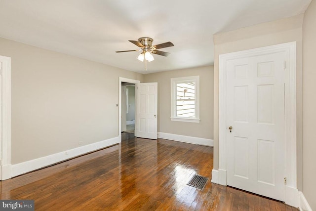 199 Peliso Ave, Orange, VA 22960 - unfurnished bedroom featuring baseboards, wood finished floors, and ceiling fan