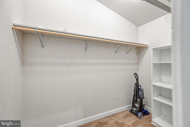 7312 Sugar Hollow Rd, Orange, VA 22960 - spacious closet with carpet floors and vaulted ceiling