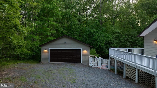 7312 Sugar Hollow Rd, Orange, VA 22960 - detached garage featuring a gate