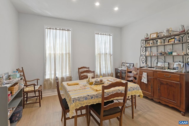 6031 Mccomb St, Crozet, VA 22932 - dining room featuring light wood-type flooring and recessed lighting