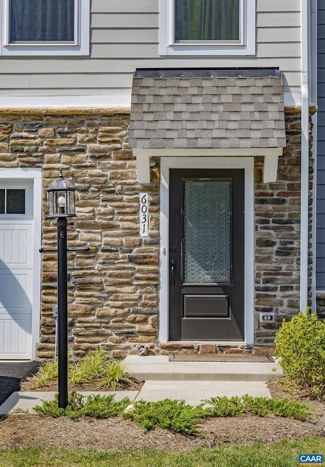 6031 Mccomb St, Crozet, VA 22932 - view of exterior entry featuring stone siding
