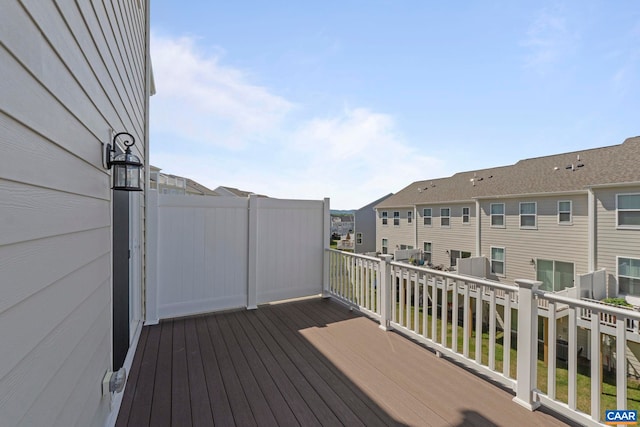 6031 Mccomb St, Crozet, VA 22932 - wooden terrace featuring a residential view