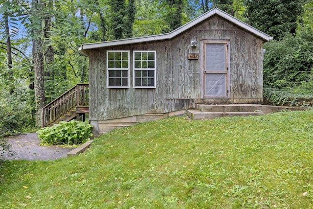 8196 Bow Bender Ln, Singers Glen, VA 22850 - view of outdoor structure featuring entry steps