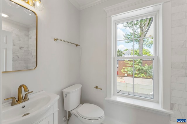 1108 E Jefferson St, Charlottesville, VA 22902 - bathroom with vanity and ornamental molding