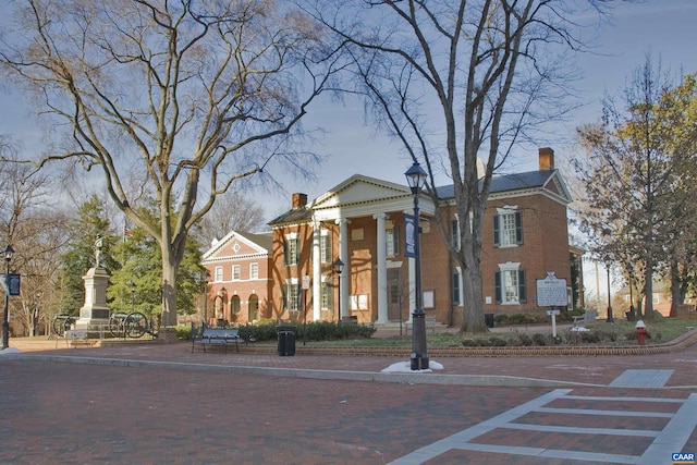1108 E Jefferson St, Charlottesville, VA 22902 - neoclassical / greek revival house with a chimney