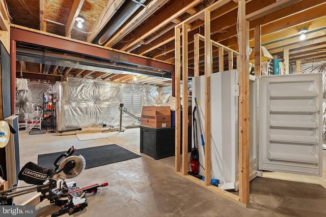  - view of unfinished basement