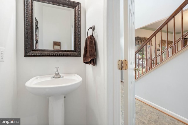 - bathroom with baseboards