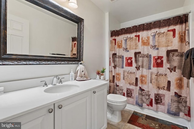  - bathroom with toilet and vanity