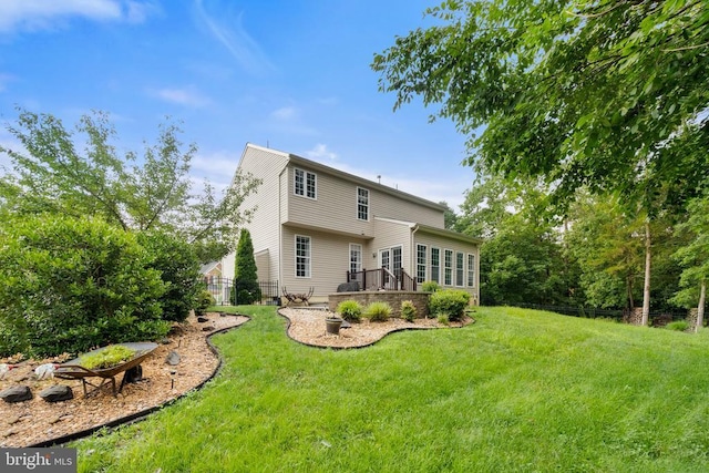  - back of property