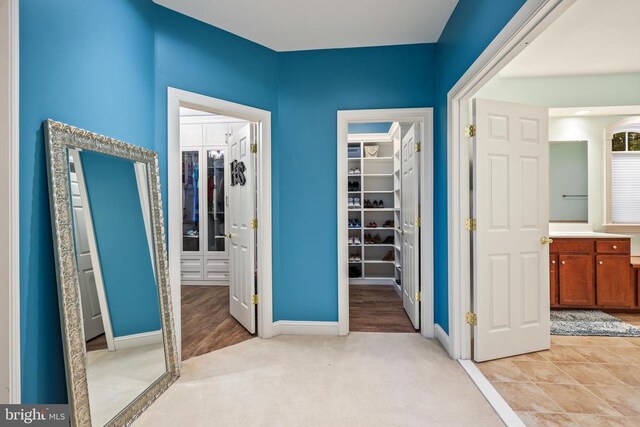 519 Cardinal Ln, Warrenton, VA 20186 - corridor featuring baseboards and light colored carpet