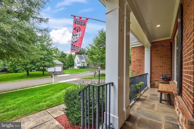 519 Cardinal Ln, Warrenton, VA 20186 - view of patio featuring a porch