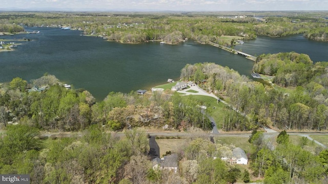 3704 Elk Creek Rd, Mineral, VA 23117 - aerial view with a wooded view and a water view